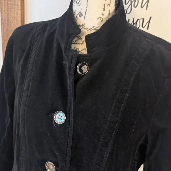 Chico's Black Velvet Cocktail Jacket - Picture 2 of 14